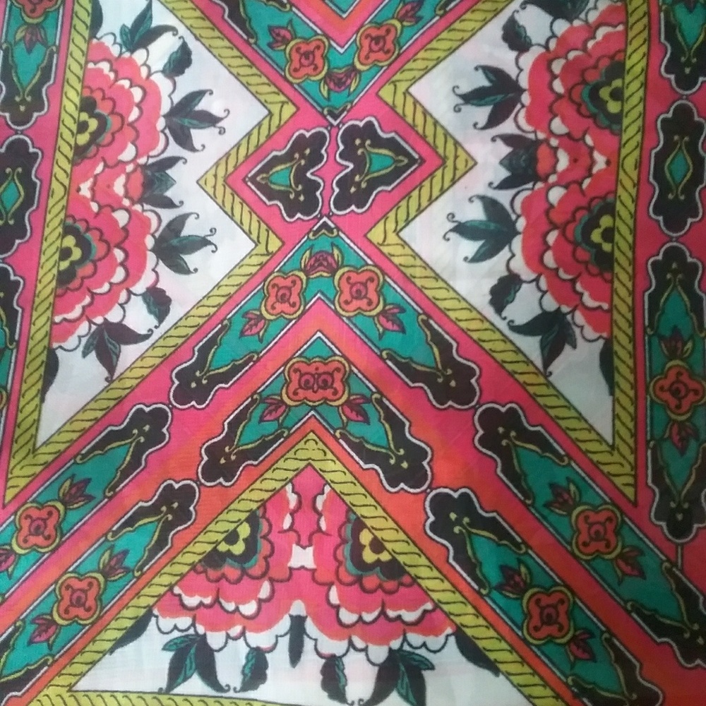 Vibrant chiffon summer shirt